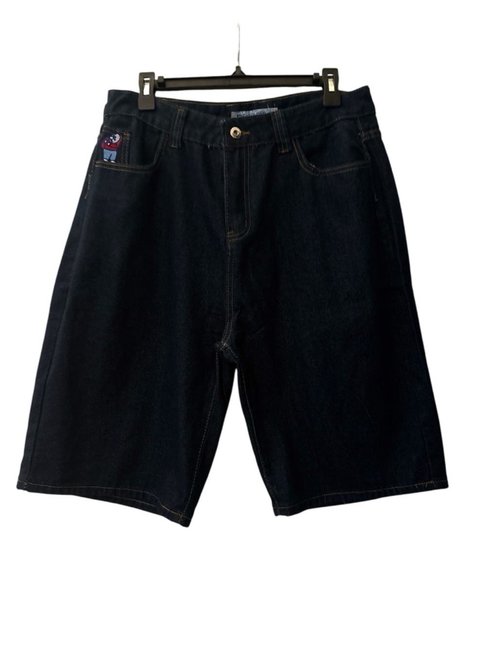 Men's Dark Blue Denim oversized Jean Shorts
